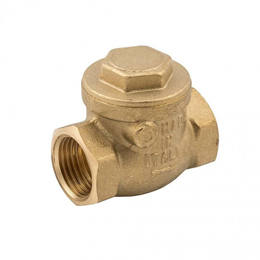 Клапан обратный, ELSEN, дисковый, горизонтальный, 2", ВВ, PN, бар-10, T°C -от 0 до +80, латунь