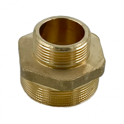Ниппель, НН, 1 1/4", 2", латунь, переходной, ELSEN