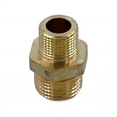 Ниппель, НН, 3/8", 1/2", латунь, переходной, ELSEN