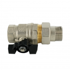 Кран шаровой, Strong T, 1", НВ, ручка-бабочка, с НГ, ELSEN
