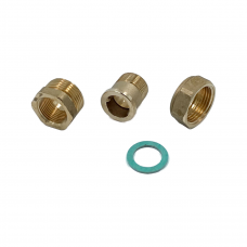 Сгон американка, прямой, НВ, 3/4", 3/4", латунь, с плоским уплотнением, ELSEN