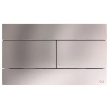 Панель механическая  двойного  слива для инсталляций OLI SLIM inox пластик, сталь