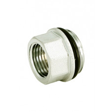 Uni-Fitt Переходник НВ 1"*1/2" с прокладкой ,никелированный